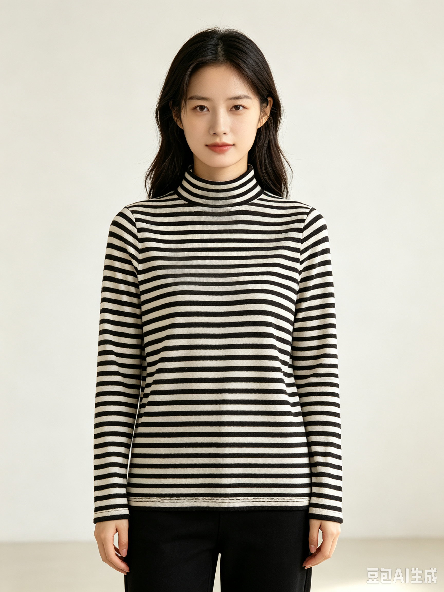 Back Shaggy Stripe Knit