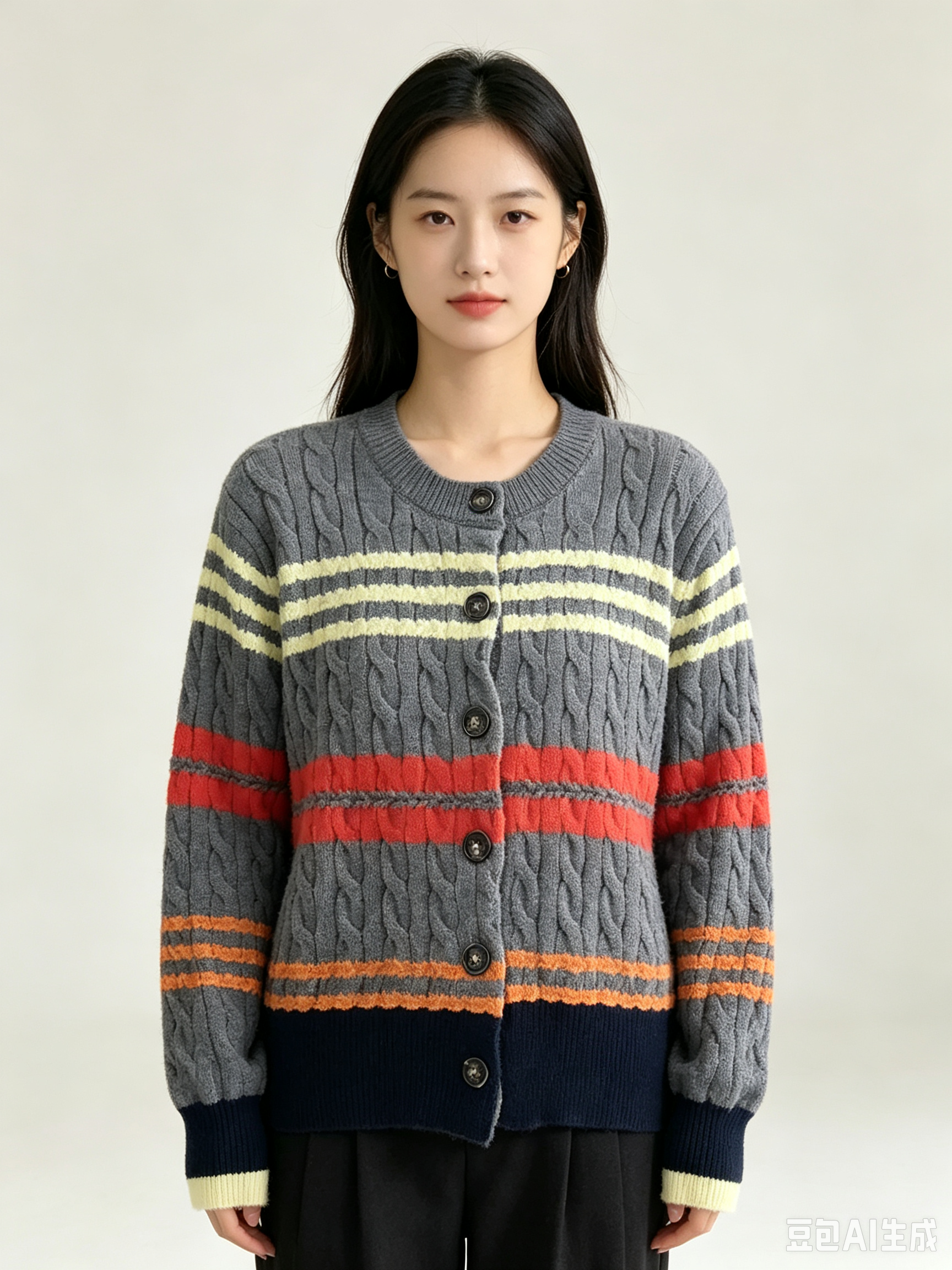 Striped cardigan