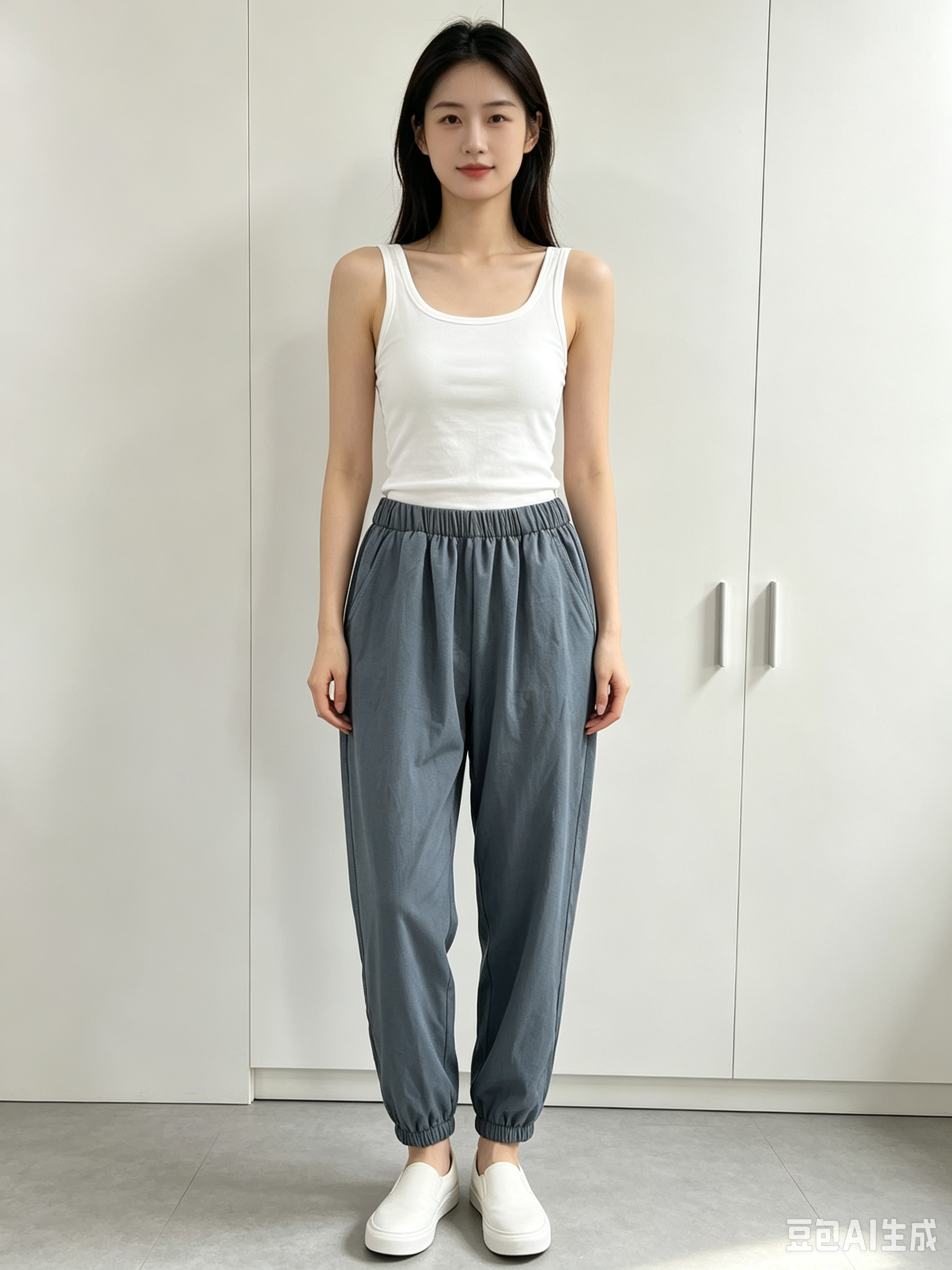 Elastic Waist Woven Jogger Pants